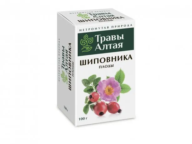 Травы Алтая Шиповника плоды, плоды цельные, 100 г, 1 шт.