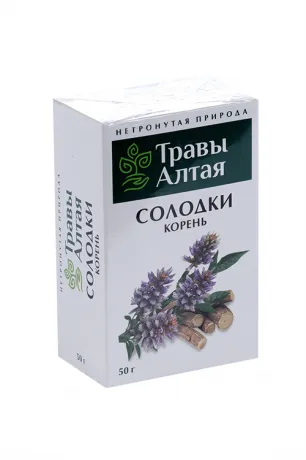 Травы Алтая Солодки корень, фиточай, 50 г, 1 шт.