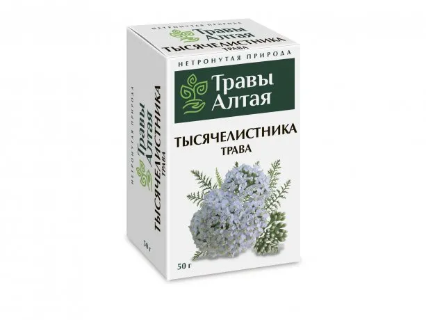 Травы Алтая Тысячелистника трава, фиточай, 50 г, 1 шт.