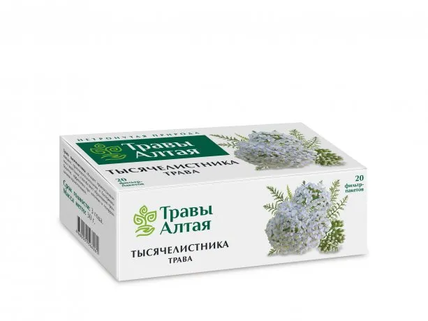 Травы Алтая Тысячелистника трава, фиточай, 1,5 г, 20 шт.