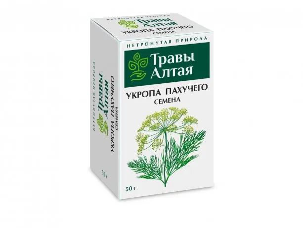 Травы Алтая Укропа пахучего семена, фиточай, 50 г, 1 шт.