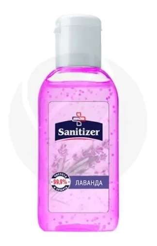 Sanitizer Антисептический гель для рук Лаванда, гель для рук, антисептический, 50 мл, 1 шт.