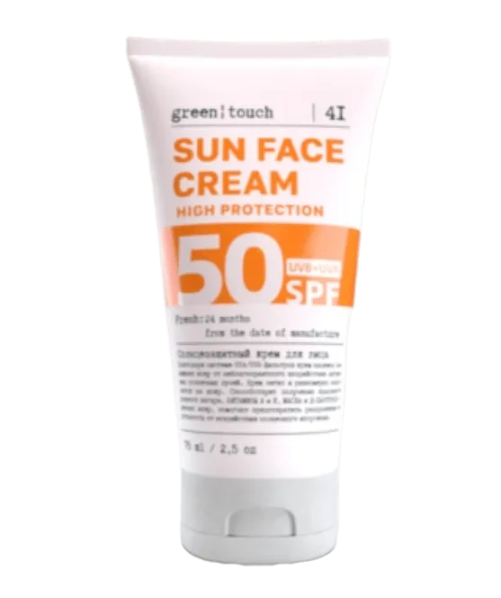 Green touch Sun Солнцезащитный крем, SPF50, крем, 75 мл, 1 шт.