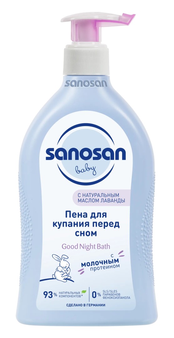 Sanosan Baby Пена для купания Перед сном, пена для ванн, 400 мл, 1 шт.