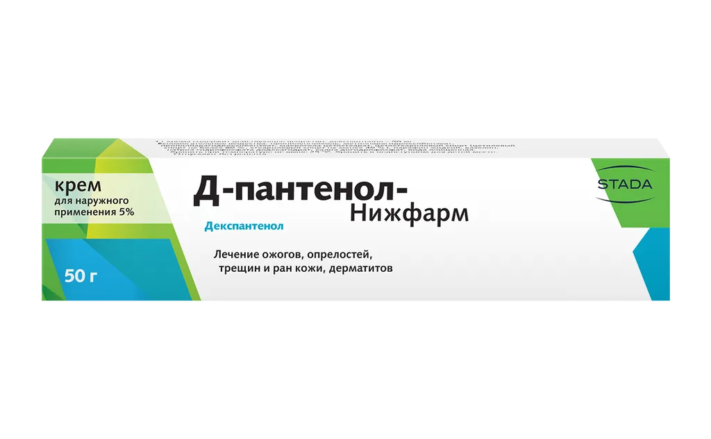 Д-Пантенол-Нижфарм, 5%, крем для наружного применения, 50 г, 1 шт.