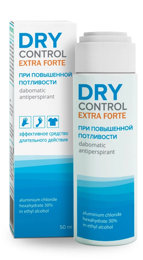 Dry Control Extra Forte дабоматик антиперспирант 30%, 50 мл, 1 шт.