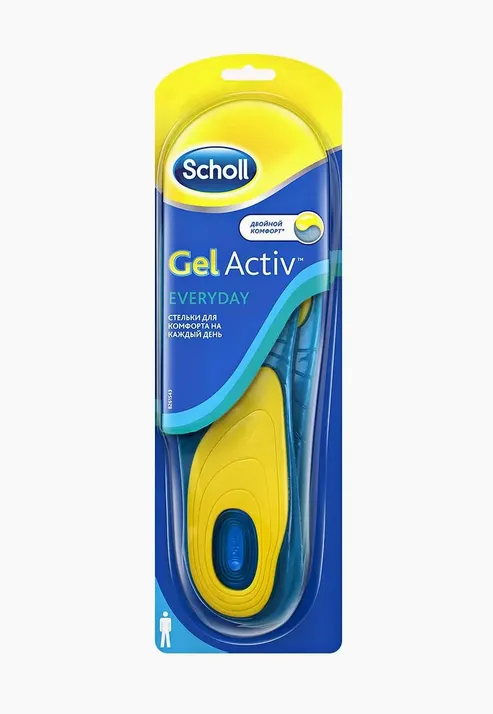 Scholl GelActiv Everyday стельки для комфорта на каждый день для мужчин, 40-46, 2 шт.