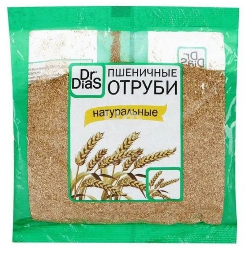 Dr.DiaS Отруби пшеничные, 200 г, 1 шт.