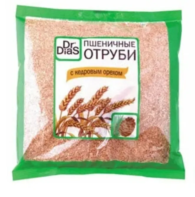 Dr.DiaS Отруби пшеничные, с кедровым орехом, 200 г, 1 шт.