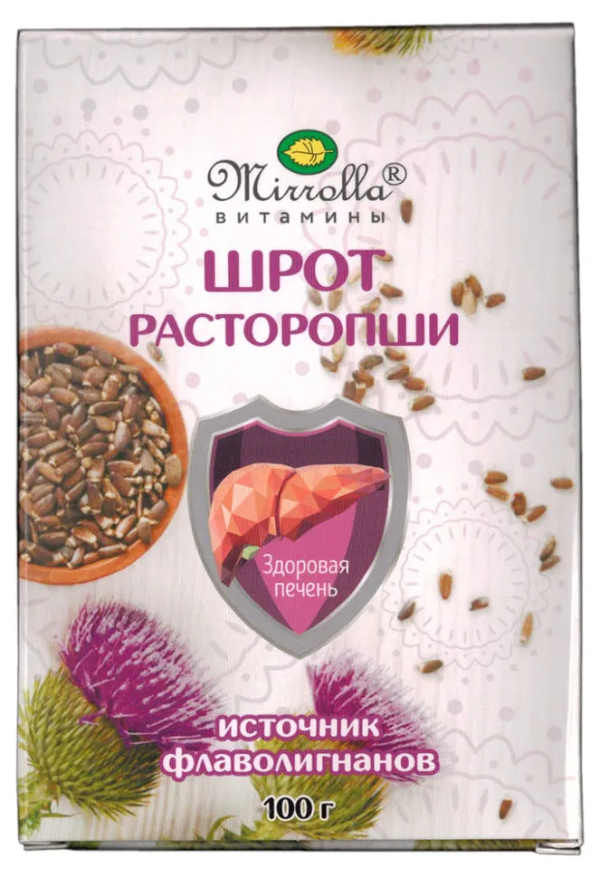 Mirrolla Шрот расторопши, порошок, 100 г, 1 шт.