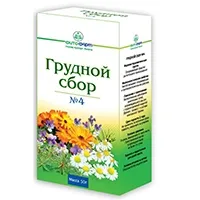 Грудной сбор №4, сбор лекарственный, 50 г, 1 шт., Фитофарм