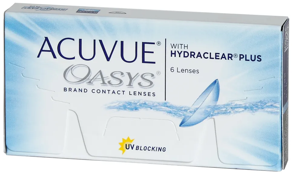 Acuvue Oasys Линзы контактные Двухнедельные, BC=8,4 d=14,0, D(-7.50), стерильно, 6 шт.