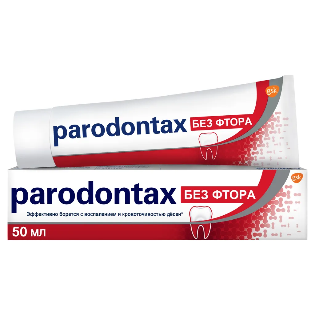 Parodontax зубная паста без фтора, паста зубная, 50 мл, 1 шт.