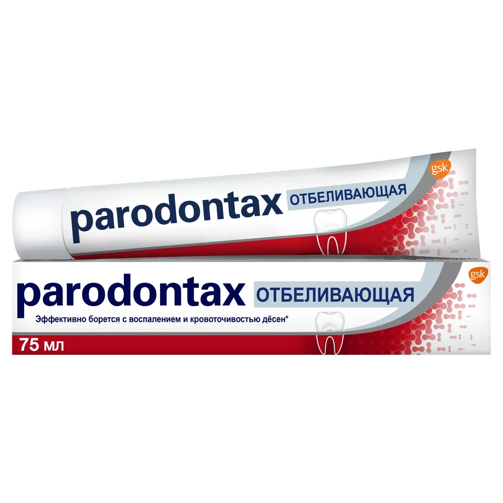 Parodontax Отбеливающая зубная паста, паста зубная, 75 мл, 1 шт.