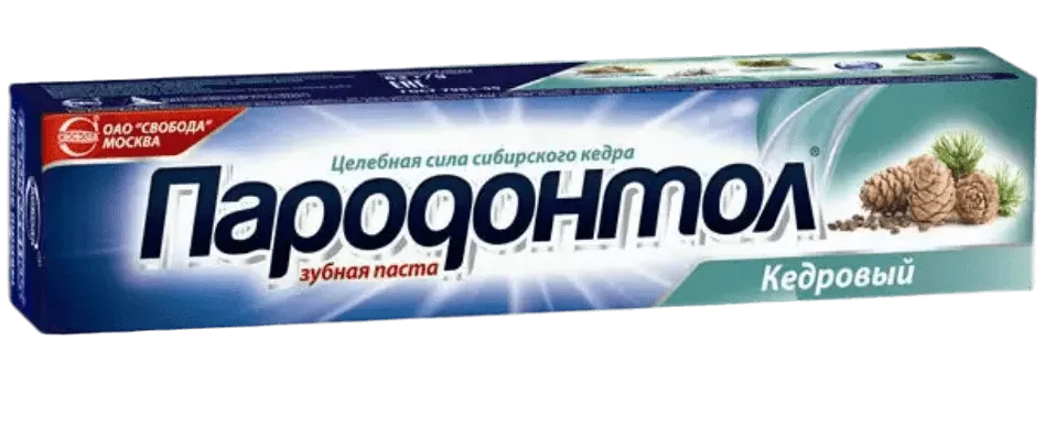 Пародонтол Зубная паста Кедровая, паста зубная, 124 г, 1 шт.