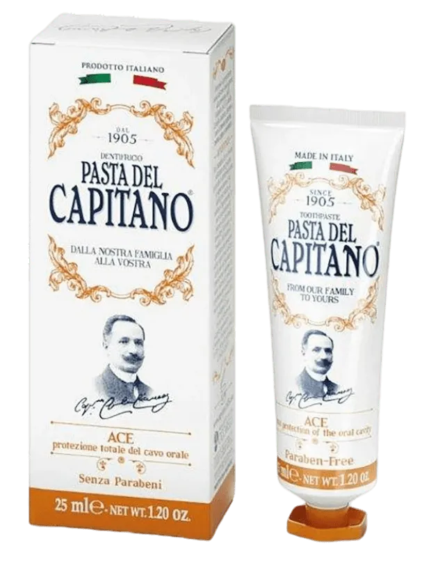 Pasta del Capitano Паста зубная с витаминами А С Е, паста зубная, 75 мл, 1 шт.