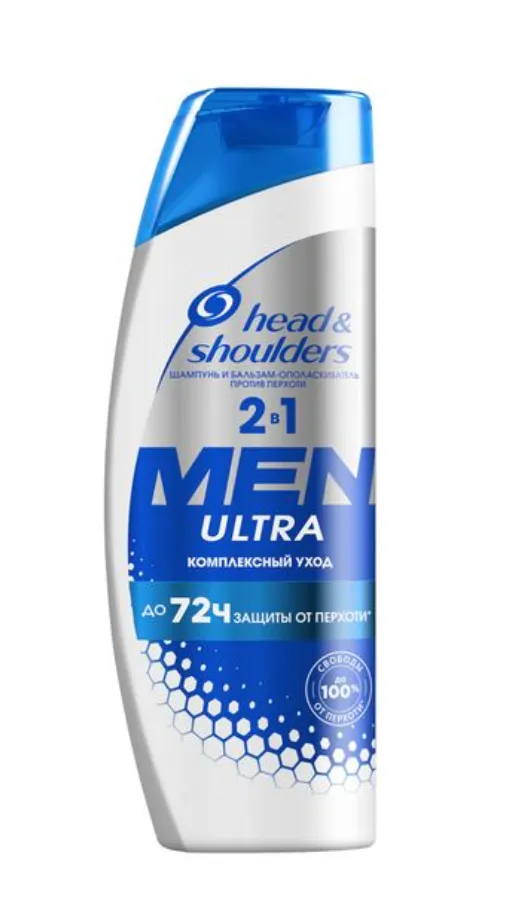 Head and Shoulders Шампунь бальзам 2в1 против перхоти Комплексный уход, морские минералы, 400 мл, 1 шт.