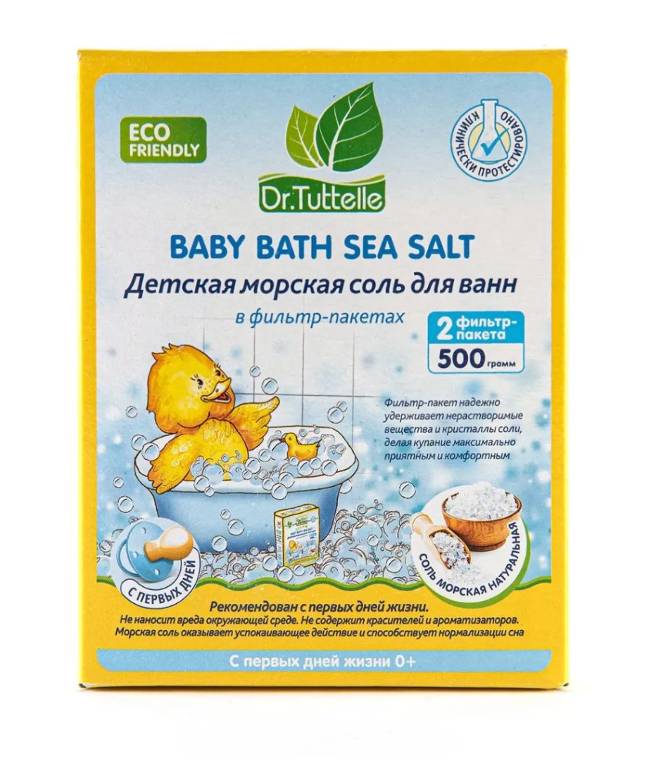 Dr. Tuttelle Соль для ванн морская натуральная, соль для ванн, 500 г, 1 шт.