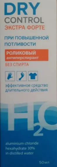 Dry Control Extra Forte роликовый антиперспирант без спирта 30%, без спирта, 50 мл, 1 шт.