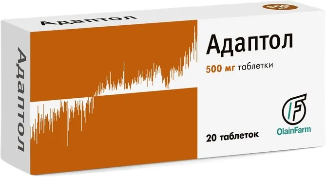 Адаптол, 500 мг, таблетки, 20 шт.