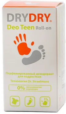 Dry Dry Deo Teen дезодорант для подростков, део-ролик, 50 мл, 1 шт.