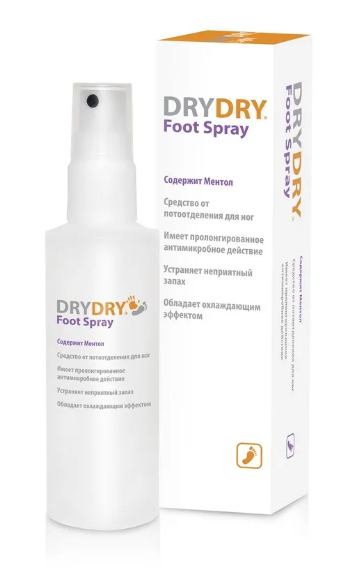 Dry Dry Foot Spray спрей для ног, спрей, 100 мл, 1 шт.