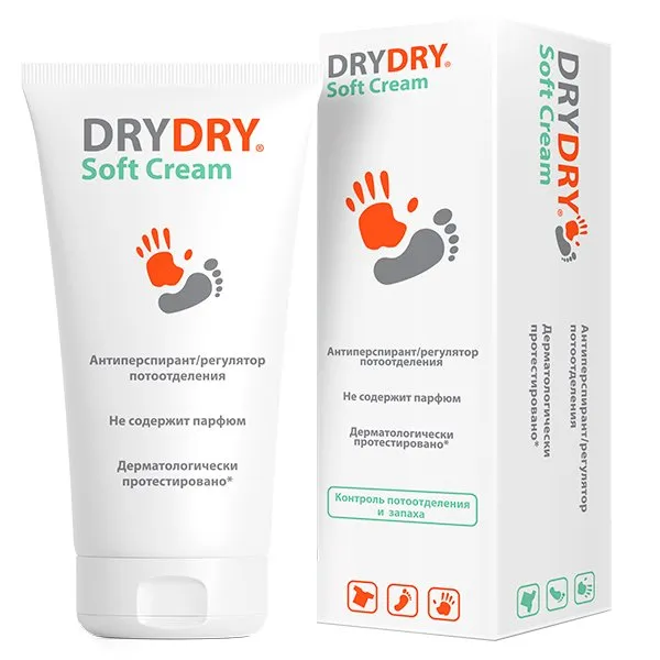 Dry Dry Soft Cream Антиперспирант регулятор потоотделения, крем, не содержит парфюм, 50 мл, 1 шт.