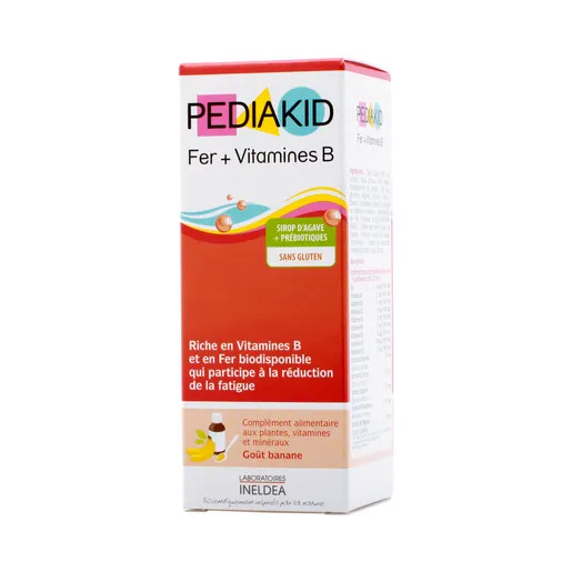 Pediakid железо + витамин B, сироп, со вкусом банана, 125 мл, 1 шт.