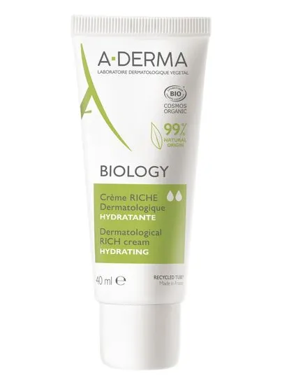 A-Derma Biology Крем Увлажняющий насыщенный, крем, для хрупкой кожи, 40 мл, 1 шт.