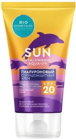 Bio cosmetolog professional крем солнцезащитный гиалуроновый, SPF20, 150 мл, 1 шт.