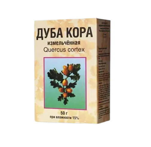 Дуба кора, сырье растительное измельченное, 50 г, 1 шт., Фито-Бот