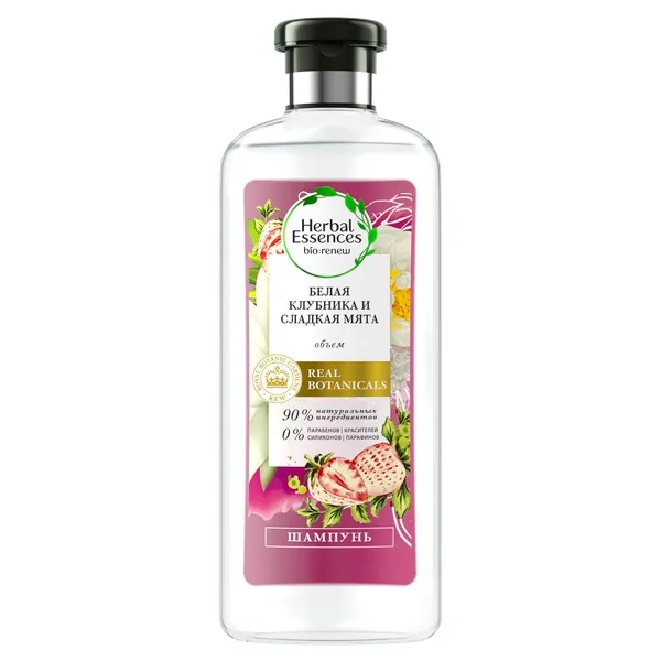 Herbal Essences Шампунь для волос, шампунь, Белая клубника и сладкая мята, 400 мл, 1 шт.