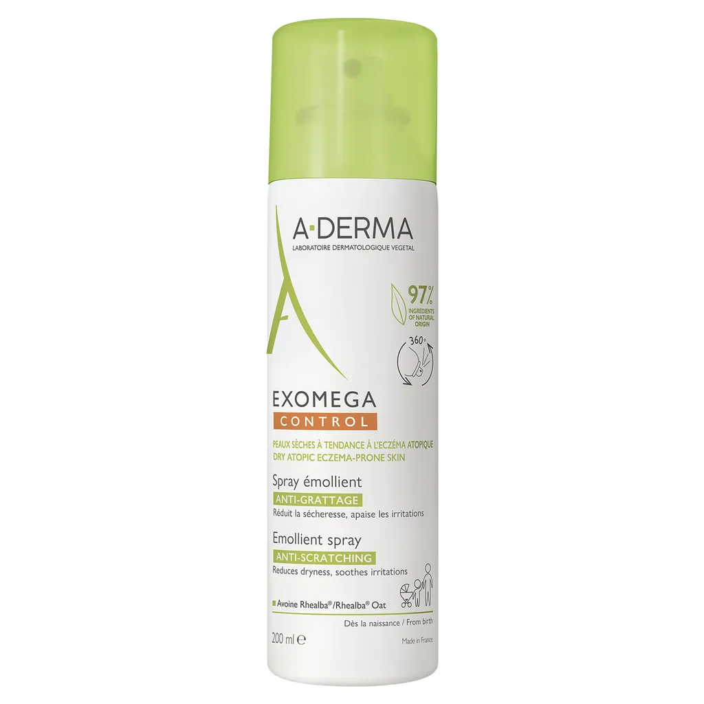 A-Derma Exomega Control Спрей-эмолент смягчающий, спрей, для кожи, склонной к атопическому дерматиту, 200 мл, 1 шт.