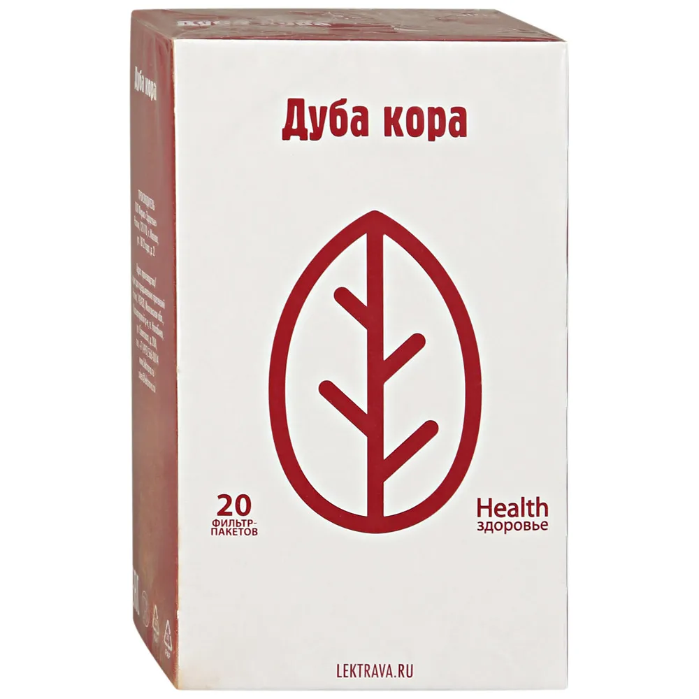 Дуба кора, сырье растительное-порошок, 1.5 г, 20 шт.