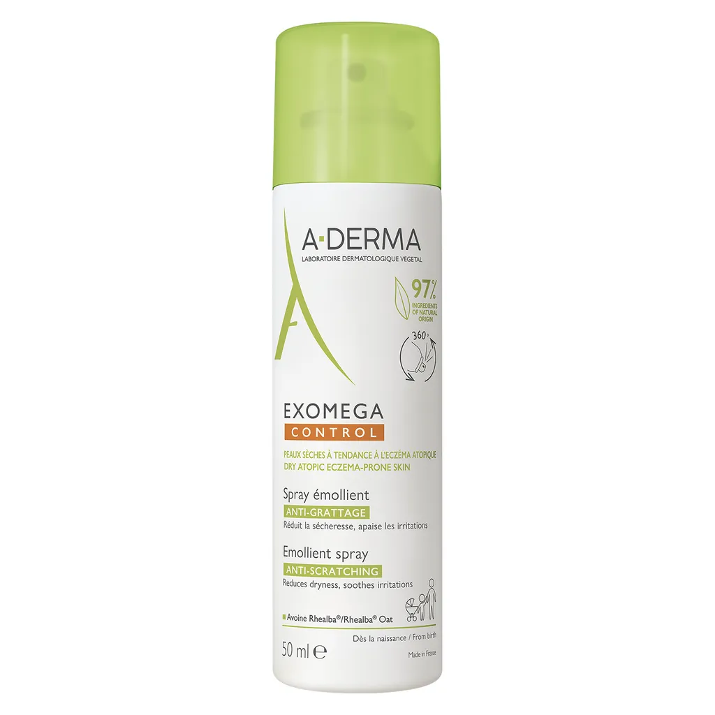 A-Derma Exomega Control Спрей-эмолент смягчающий, спрей, для кожи, склонной к атопическому дерматиту, 50 мл, 1 шт.