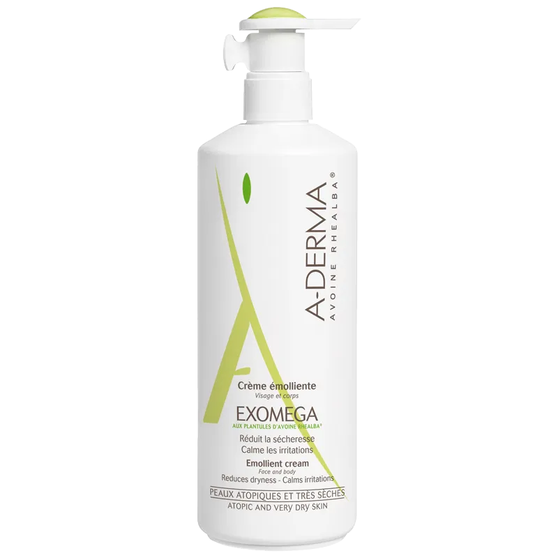 A-Derma Exomega Control крем смягчающий, крем для лица и тела, 400 мл, 1 шт.