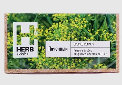 Herb Почечный сбор, фиточай, 1.5 г, 20 шт., Грин Сайд