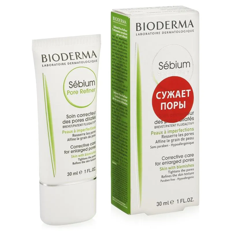 Bioderma Sebium Концентрат для сужения пор, эмульсия для лица, 30 мл, 1 шт.