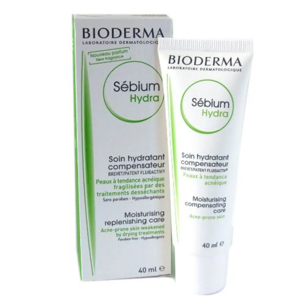 Bioderma Sebium Hydra Крем, крем для лица, для жирной, комбинированной, проблемной кожи, 40 мл, 1 шт.