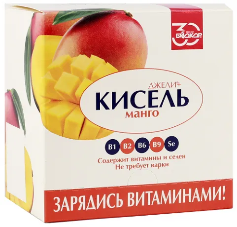 Джели Плюс Кисель, кисель, манго, 25 г, 1 шт.