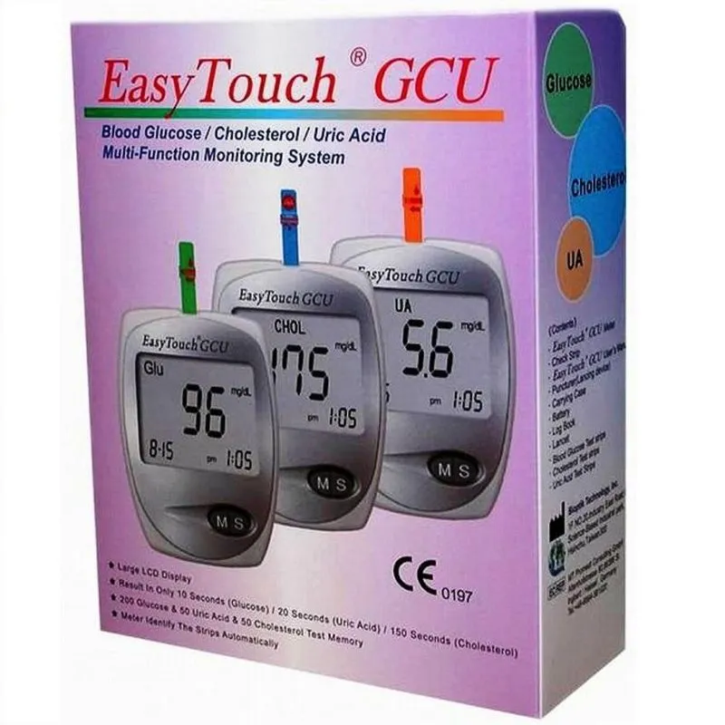 EasyTouch GCU анализатор крови Глюкоза Холестерин Мочевая кислота, 1 шт.