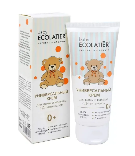 Ecolatier baby Универсальный крем для мамы и малыша с Д-пантенолом, 0+, крем, 100 мл, 1 шт.