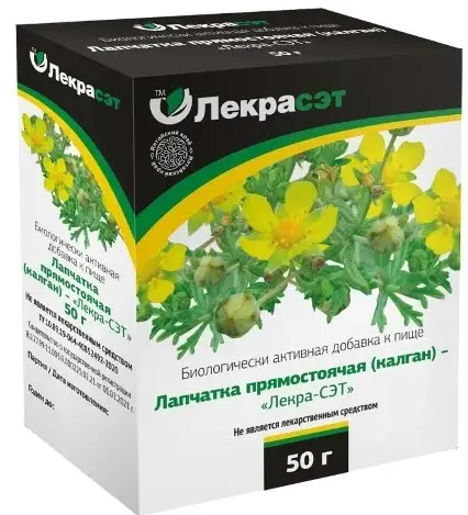 Лапчатка прямостоячая калган, 50 г, 1 шт.