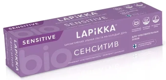 Lapikka зубная паста Сенситив для чувствительных зубов, паста зубная, 94 г, 1 шт.