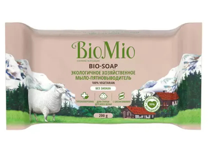 BioMio Bio-Soap мыло-пятновыводитель хозяйственное, 200 г, 1 шт.