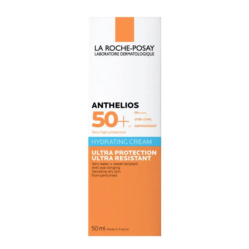 La Roche-Posay Anthelios SPF50+ крем увлажняющий солнцезащитный, крем, для нормальной и сухой кожи, 50 мл, 1 шт.