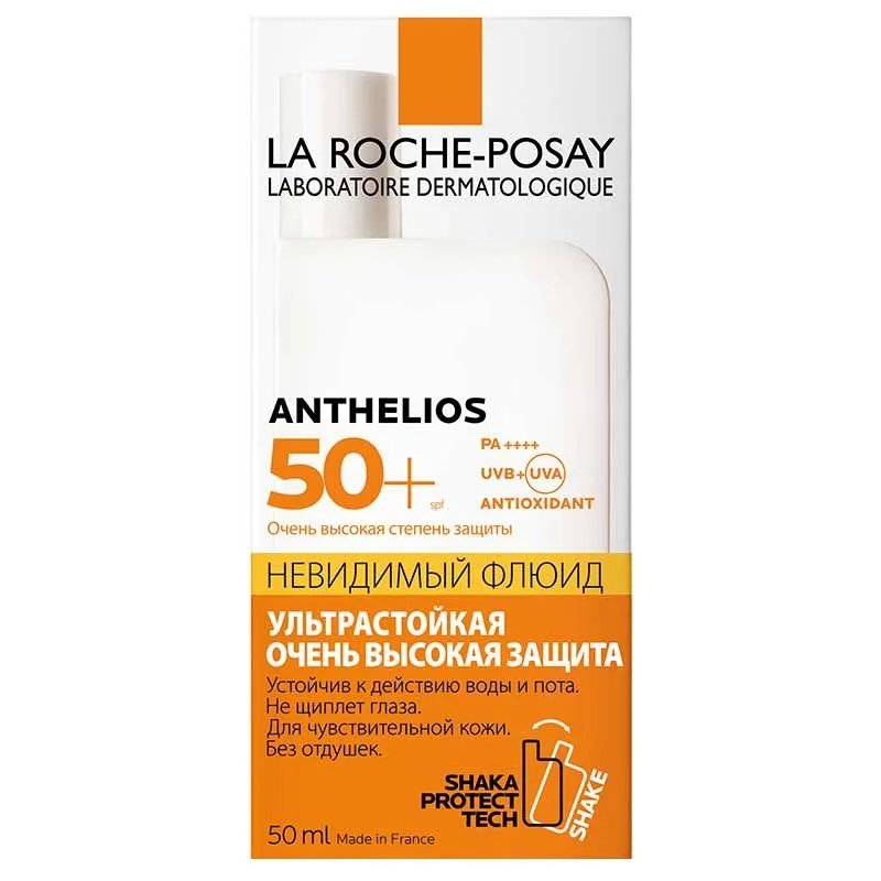 La Roche-Posay Anthelios SPF50+ флюид невидимый для лица, молочко для лица, 50 мл, 1 шт.