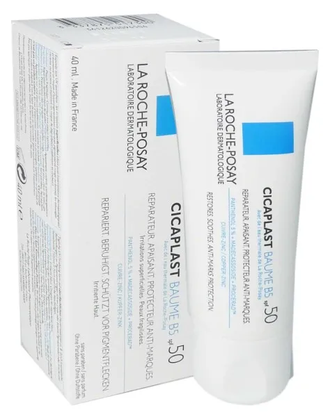 La Roche-Posay Cicaplast Baume B5 SPF50 мультивосстанавливающий бальзам, бальзам для лица и тела, 40 мл, 1 шт.