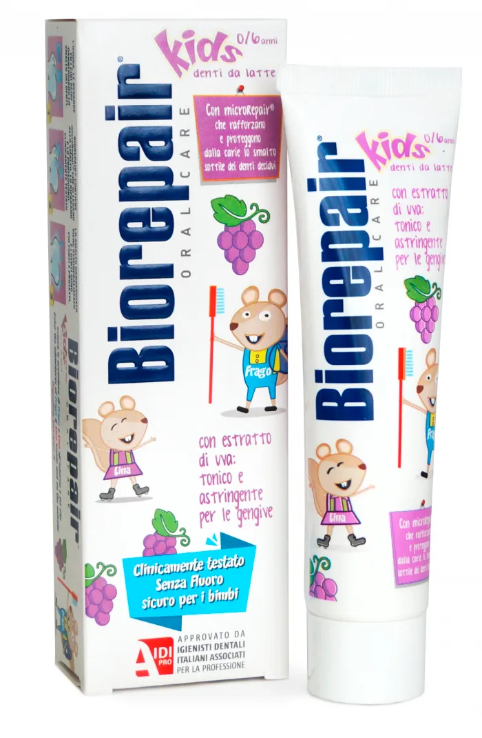 Biorepair kids Grape паста зубная детская, паста зубная, виноград, 50 мл, 1 шт.