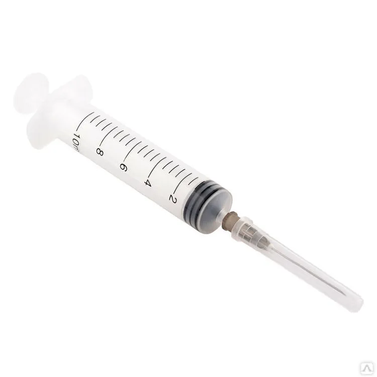 Шприц Vogt Medical 3-х компонентный, 21G(0.80х40), 10 мл, 1 шт.